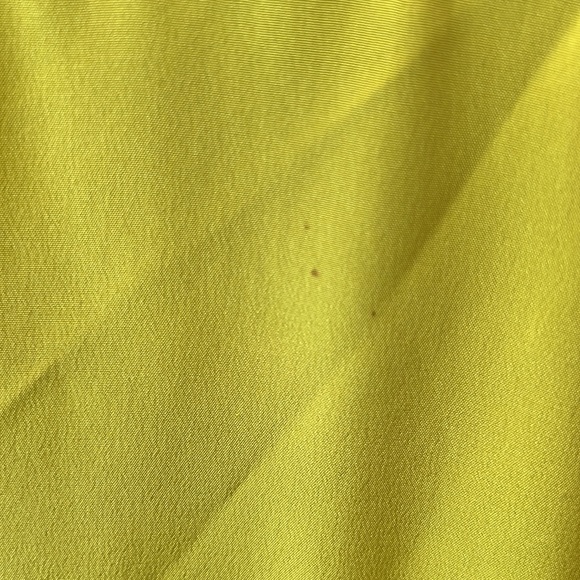PURE SILK TOP -  Size Small - Yellow - By Bozena King - Picture 6 of 6